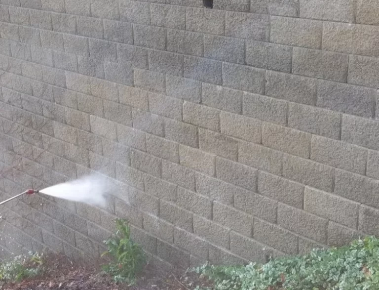 Pressure Washing in Process