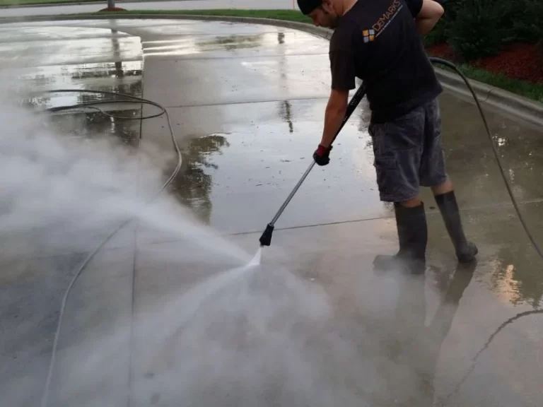 Demark's professional cleaning concrete